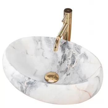 Lavoar Linda granit mat ceramica sanitara - 48,5 cm imagine