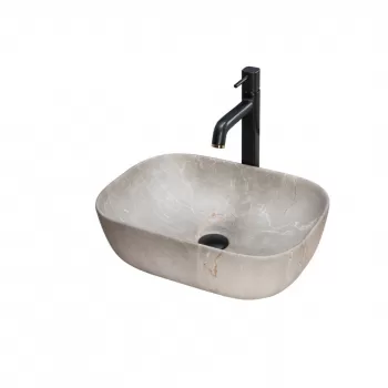Lavoar Livia Beige ceramica sanitara - 46,5 cm imagine