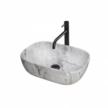 Lavoar Livia Stone Marmura ceramica sanitara - 46,5 cm imagine