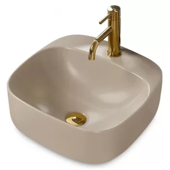 Lavoar Luiza gri ceramica sanitara - 42 cm imagine