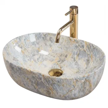 Lavoar pentru blat Rea Amelia Ruststone 48 imagine