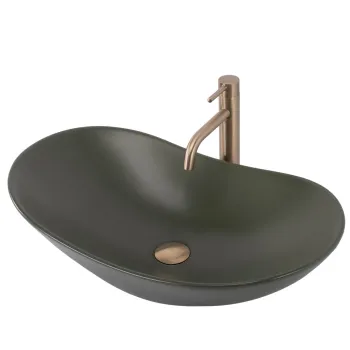 Lavoar pentru blat Rea Royal Olive Matt imagine