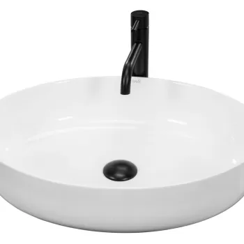 Lavoar Queen Alb ceramica sanitara - 55 cm imagine