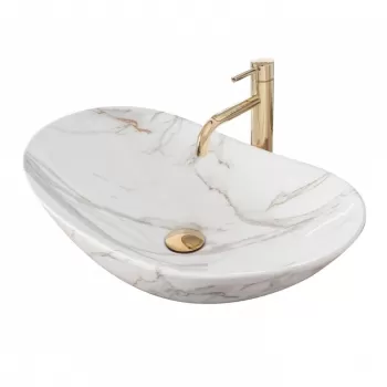 Lavoar Royal Aiax Marmura ceramica sanitara - 62,5 cm imagine
