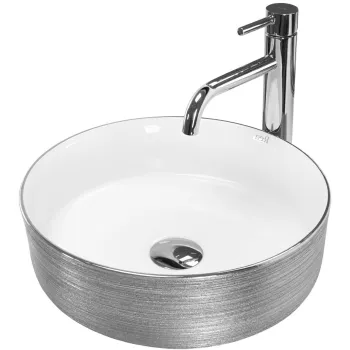 Lavoar Sami argintiu periat L36 cm imagine