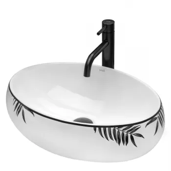 Lavoar Shila alb ceramica sanitara - 41 cm imagine