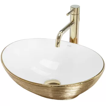 Lavoar Sofia auriu periat L41 cm imagine