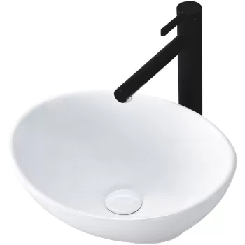 Lavoar Sofia Mini alb ceramica sanitara - 34 cm imagine