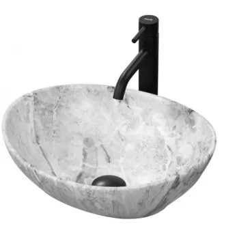 Lavoar Sofia Stone ceramica sanitara - 41 cm imagine