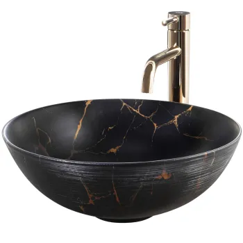 Lavoar Stella marmura neagra L35,5 cm imagine
