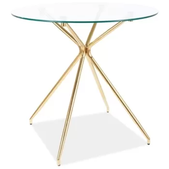 Masa Azalia Rotunda Sticla - H76 imagine