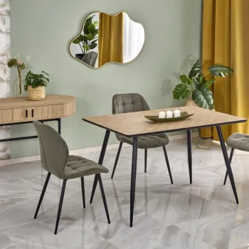 Masa Berto natur/negru L120 cm imagine