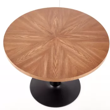 Masa Carmelo furnir nuc - d100xh75 cm imagine