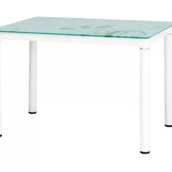 Masa Damar alb/alb L80xl60 cm imagine