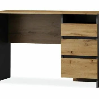 Masa de birou B-005 stejar wotan/antracit imagine