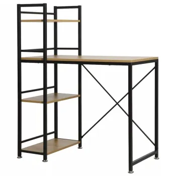 Masa de birou B-036 stejar/negru imagine