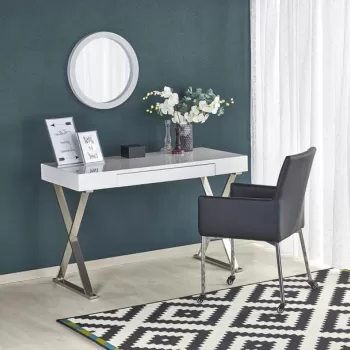 Masa de birou B-31 alb - H120 cm imagine