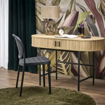 Masa de birou B51 natur/negru imagine