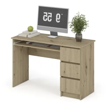 Masa de birou Cino stejar artizan L120 cm imagine