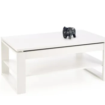 Masa de cafea Betty alba cu blat rabatabil L114 cm imagine