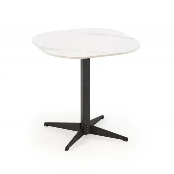 Masa de cafea Borna S marmura alba/negru L50 cm imagine