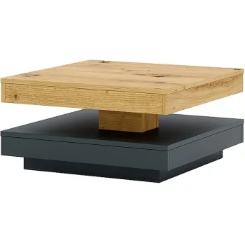 Masa de cafea Cotto stejar artizan/antracit L67xl67 cm imagine