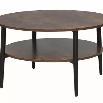 Masa de cafea Ella A - maro / negru mat imagine