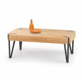 Masa de cafea Emily stejar auriu - L 110 x l 60 x h 42 cm imagine