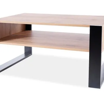 Masa de cafea Gema stejar wotan/negru L100xl64 cm imagine