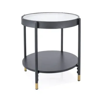 Masa de cafea Laguna A transparent/negru o45/h48 imagine