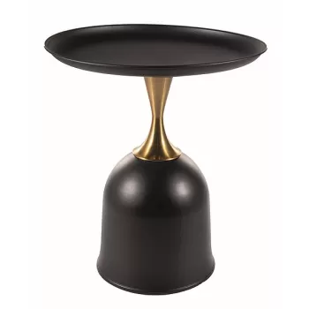 Masa de cafea Libra negru/auriu - d51 x h61 cm imagine