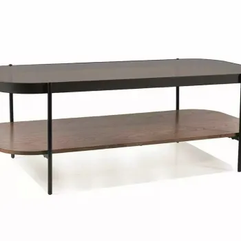 Masa de cafea Prima A chihlimbar transparent/nuc L120 cm imagine