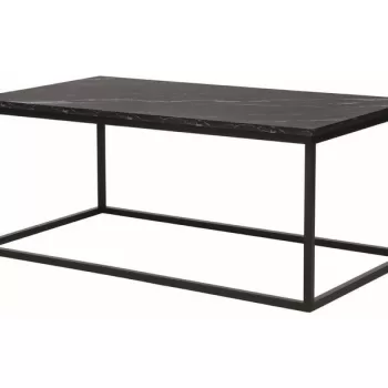 Masa de cafea Rossi A - marmura neagra/negru mat imagine