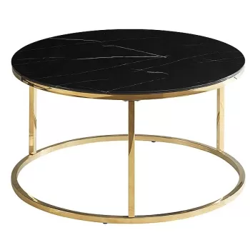 Masa de cafea Sabine - Marmura Neagra/Gold imagine