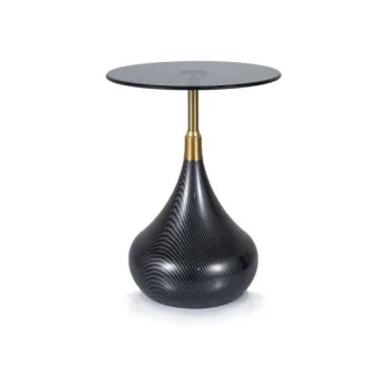 Masa de cafea Taurus sticla fumurie/negru o40/h54 imagine