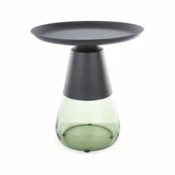 Masa de cafea Tiffany A negru/verde o50/h52 cm imagine