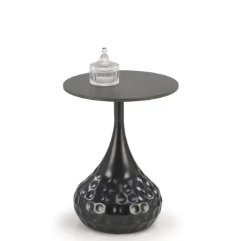 Masa de cafea Verde marmura neagra/negru o40/h52 cm imagine