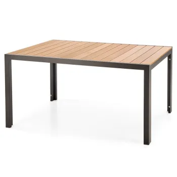 Masa dreptunghiulara Fierro maro/negru L150 cm imagine