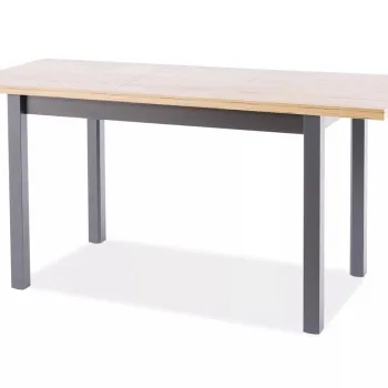 Masa extensibila Adam stejar artizan/negru L120-160xl68 cm imagine