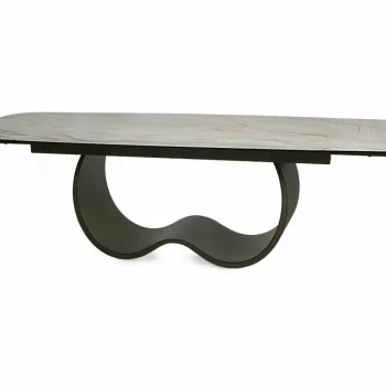 Masa extensibila Casablanca Ceramic bej lucios/cupru L198-274xl98 cm imagine