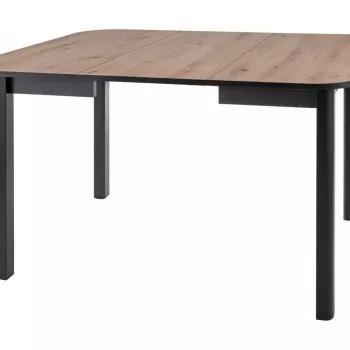 Masa extensibila Dante II stejar artizan/negru mat L90-130xl90 cm imagine