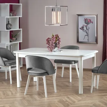 Masa extensibila Florian L160-228 cm alb/alb imagine
