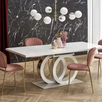 Masa extensibila Galardo alba - L160-200xl90xh76 cm imagine