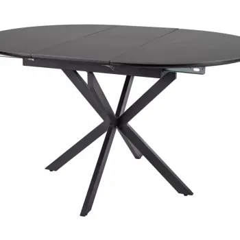 Masa extensibila Gaston Ceramic neagra L100-130xl100 cm imagine