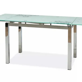 Masa extensibila GD-017 alb/crom L110-170xl74 cm imagine