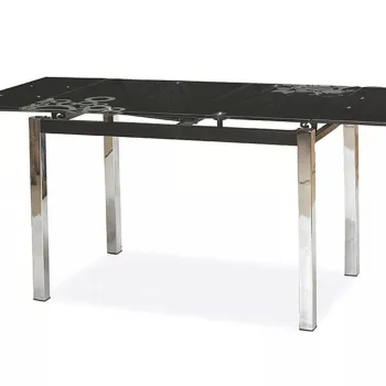 Masa extensibila GD-017 negru/crom L110-170xl74 cm imagine