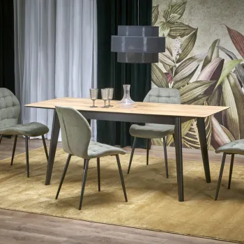 Masa extensibila Gulian stejar/negru imagine