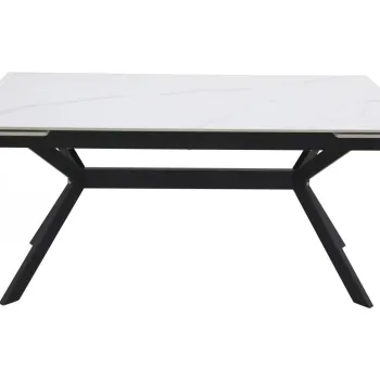 Masa extensibila Imperia alb/negru L160-220xl90 imagine