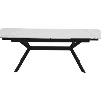 Masa extensibila Imperia alb/negru L180-240xl90 imagine