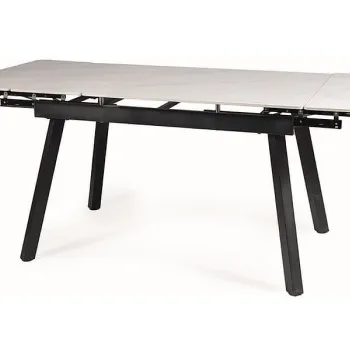 Masa extensibila John alb/negru L150-210xl90 cm imagine